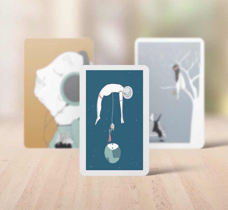 Cartas cuidar es otra historia, trabajos de ilustración Jolylustra