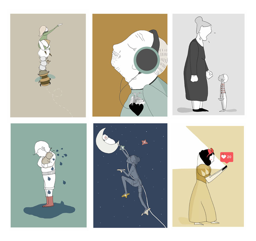 Cuidar es otra historia Ilustraciones Jolylustra