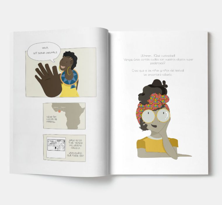 Afrotopía trabajos de ilustración Jolylustra