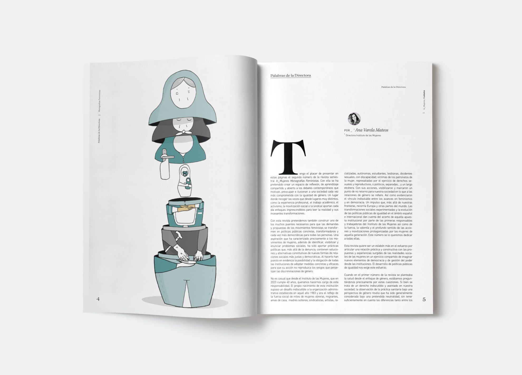 Revista IN MUJERES trabajo Editorial Jolylustra